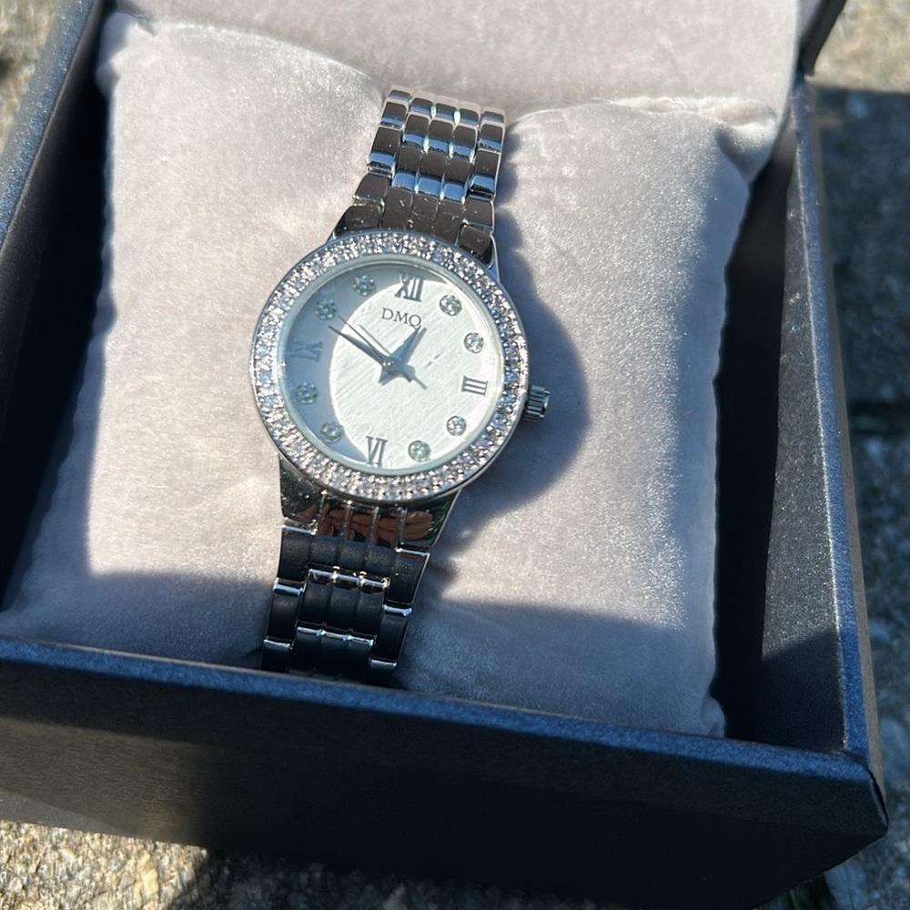 Diamonique Silver Women's Watch